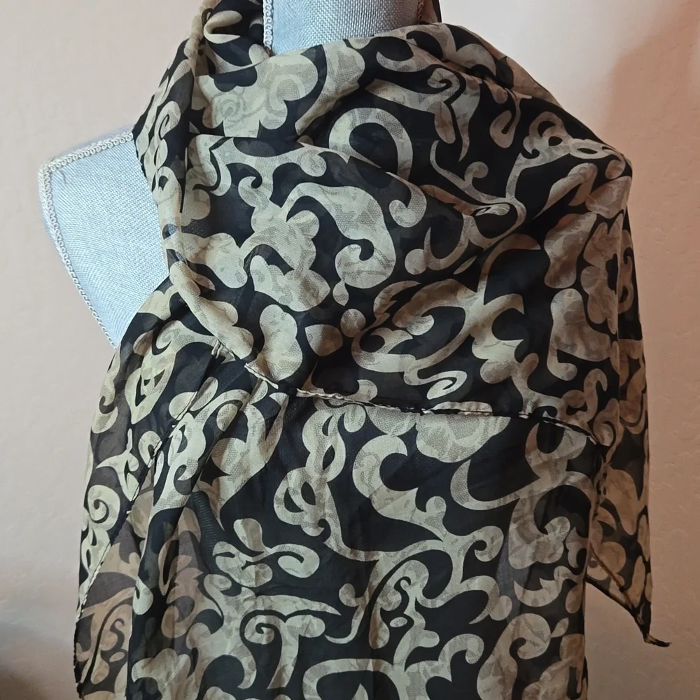 Two Tone Silk Scarf